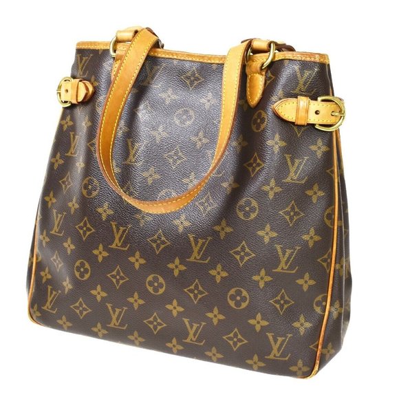 LOUIS VUITTON Batignolles Vertical Shoulder Bag Monogram Brown France M51153 - Picture 1 of 16